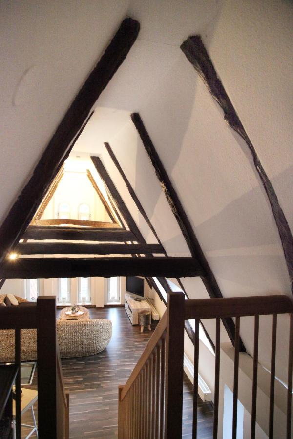 Wunderschoene Dachgeschoss - Maisonette ロストック エクステリア 写真