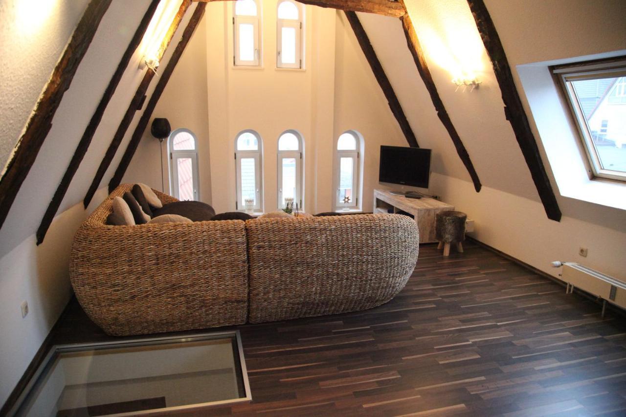 Wunderschoene Dachgeschoss - Maisonette ロストック エクステリア 写真